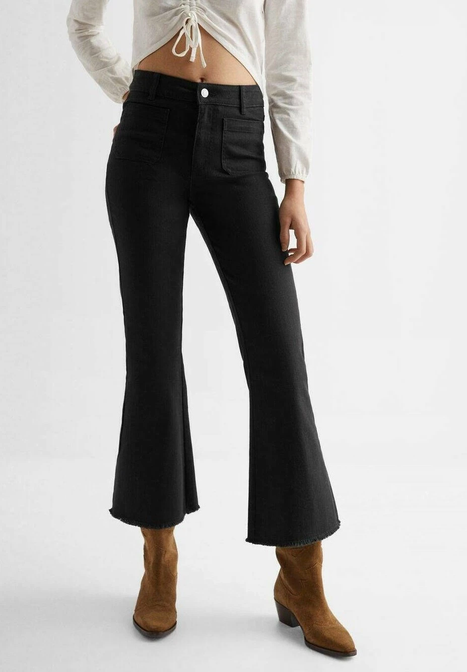 Mango Kids Pocketn - Jean Flare - Black â Image 2