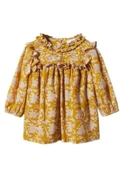 Mango Kids Eris - Robe De Jour - Mustard