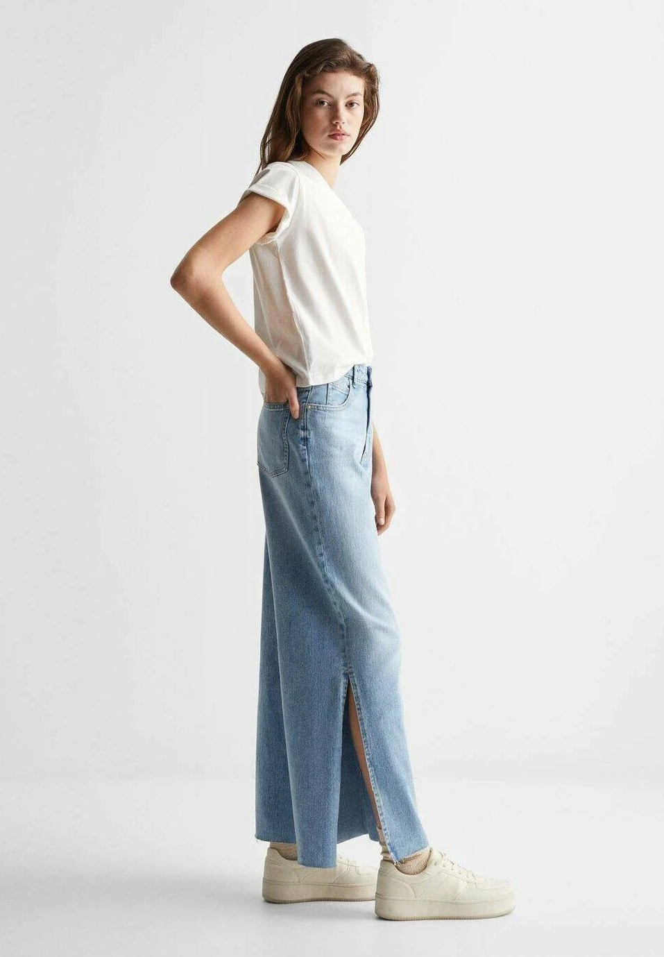 Mango Kids Culotte - Jean Flare - Bleach Blue â Image 5