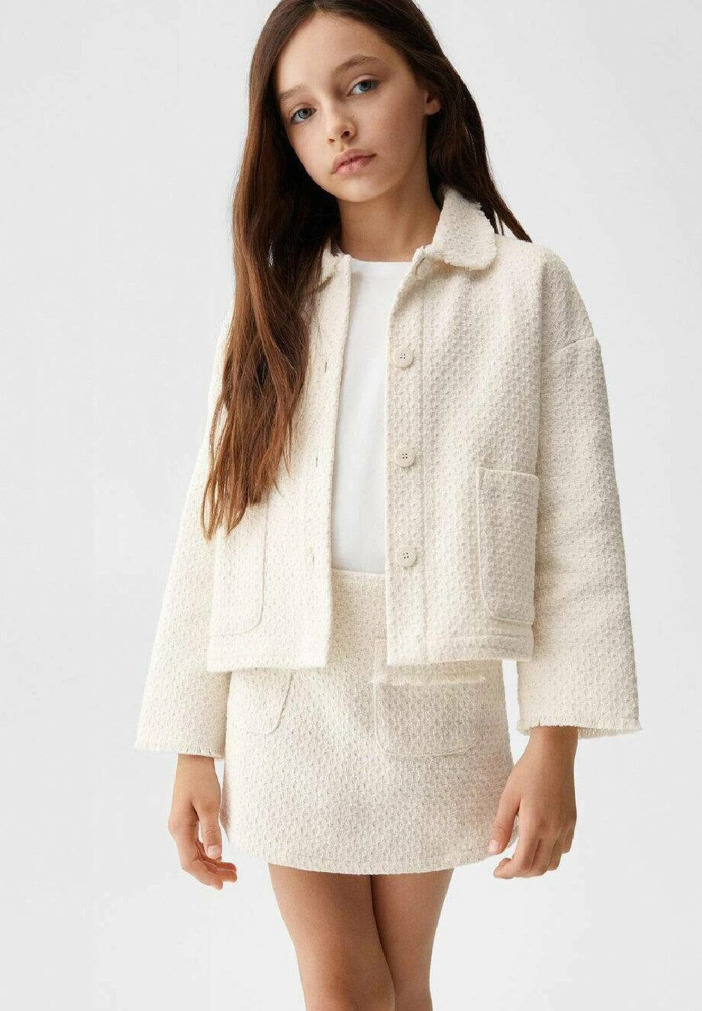 Mango Kids Lalo - Veste Mi-Saison - Ăcru â Image 2