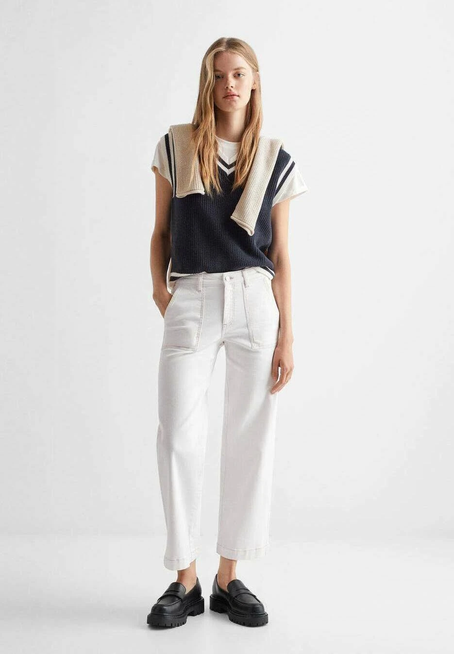 Mango Kids Aix - Débardeur - Navy Blå