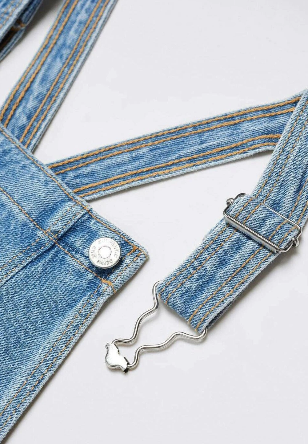 Mango Kids Paula5 - Robe En Jean - Středně Modrá – Image 3