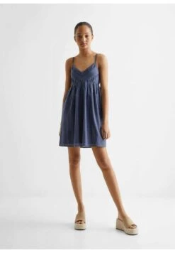 Mango Kids Ios - Robe De Jour - Blu Marino Scuro