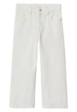 Mango Kids Culotte - Jean Droit - White