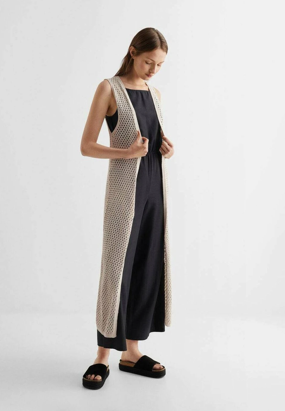 Mango Kids Cintia - Veste Sans Manches - Sable