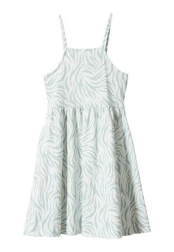 Mango Kids Safari - Robe De Jour - Pastellgrön