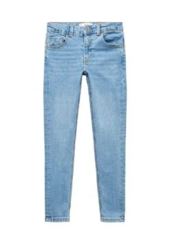 Mango Kids Jeans Skinny - Středně Modrá