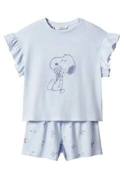 Mango Kids Valerie Set - Pyjama - Hemelsblauw
