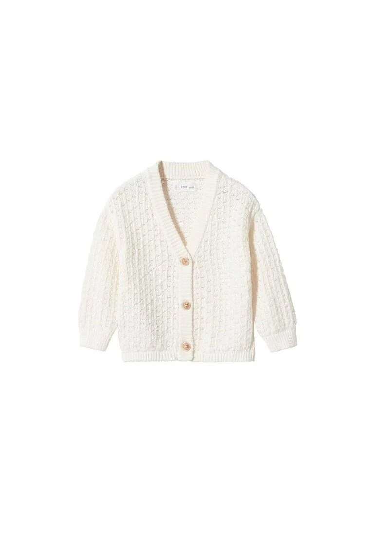 Mango Kids Adri - Gilet - Blanc Cassé