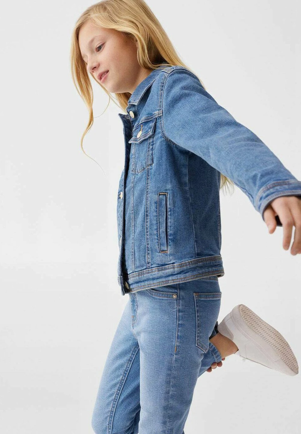 Mango Kids Allegra - Veste En Jean - Ćredni Niebieski â Image 5