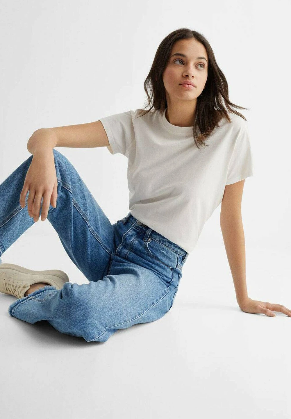 Mango Kids Straight - Jean Droit - Bleu FoncĂ© â Image 4