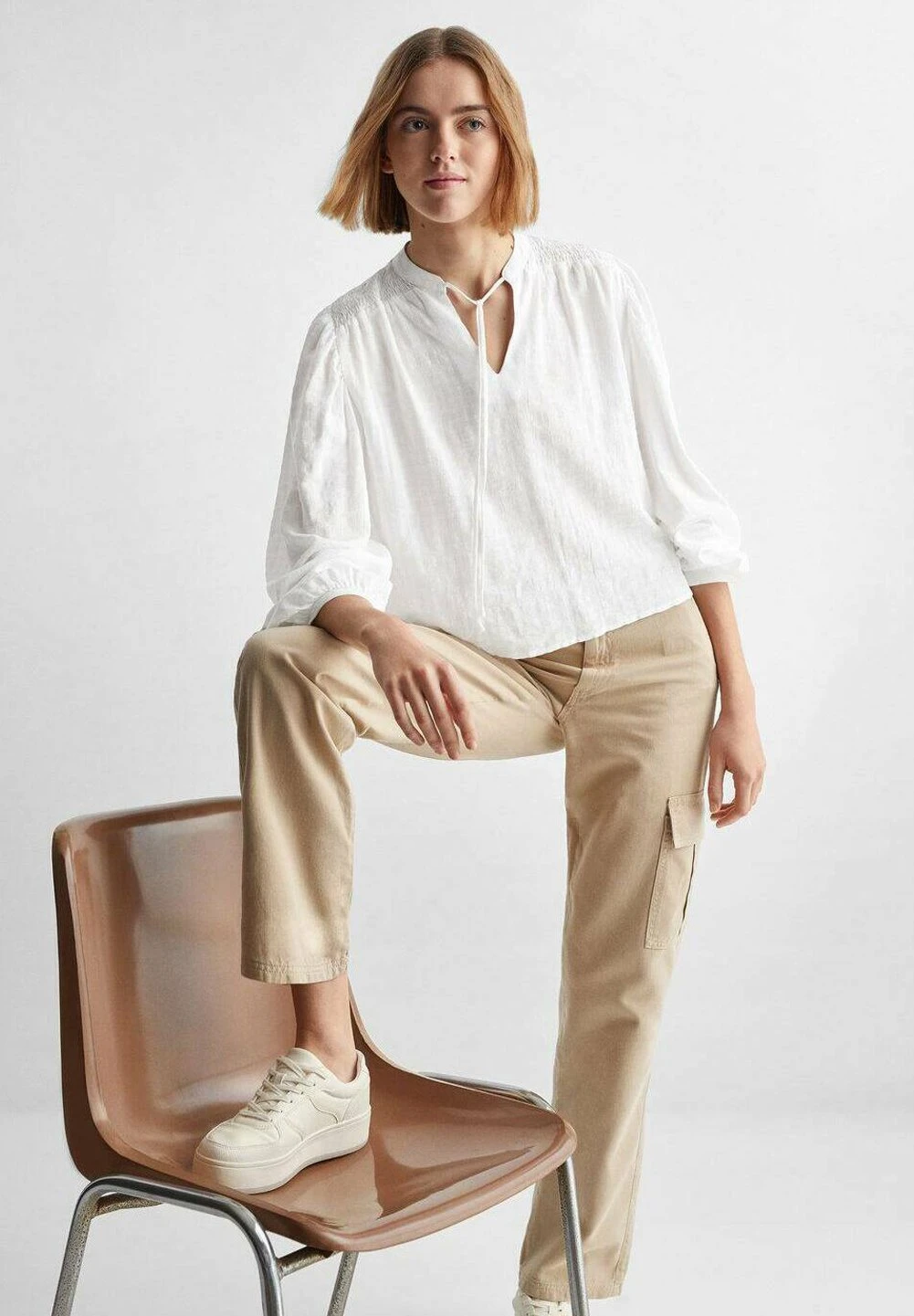 Mango Kids Sol - Blouse - Ecru â Image 3