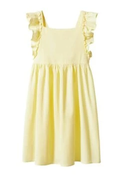 Mango Kids Aura - Robe De Jour - Jaune