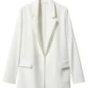 Mango Kids Tencelb - Manteau Court - Blanc Cassé