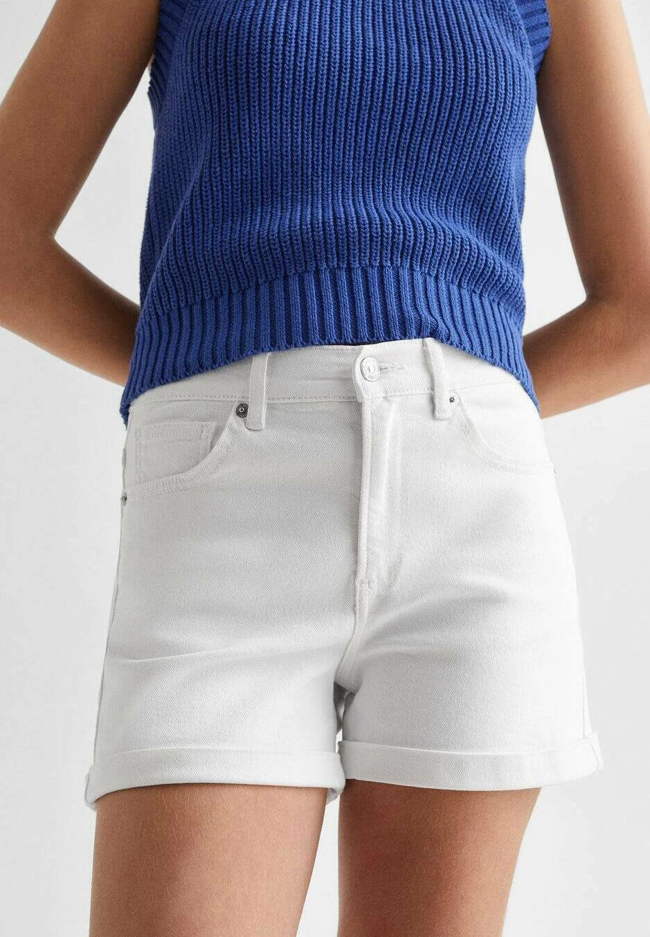 Mango Kids Roll - Short En Jean - CremeweiĂ â Image 4