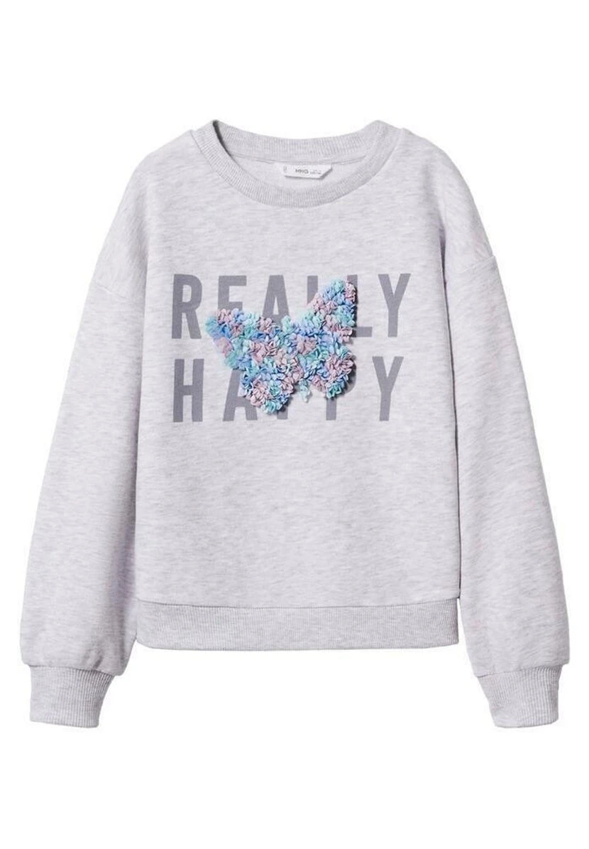 Mango Kids Fluffy - Sweatshirt - Medium Heather Grey