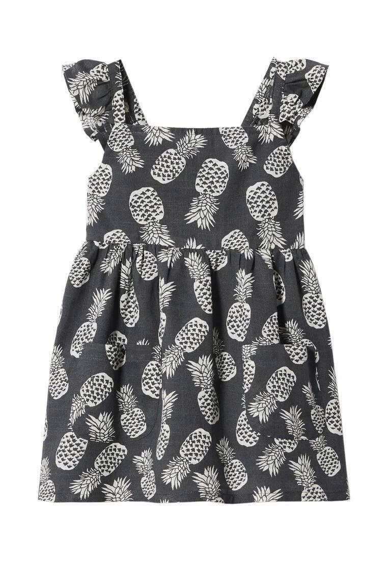 Mango Kids Ananasb - Robe De Jour - Black