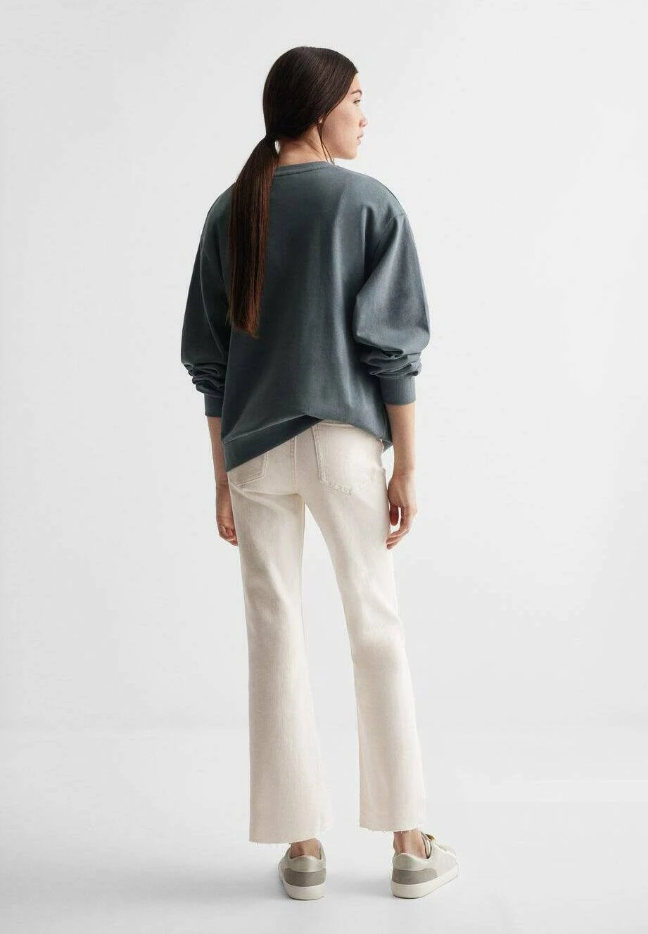 Mango Kids Jean Flare - Ecru â Image 3